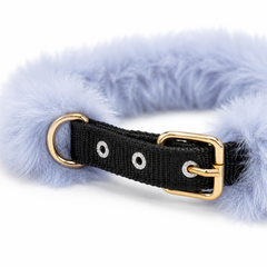Adjustable Pet Collar with Fur - Mix Colors