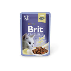 Brit Jelly Pouch Beef Fillets 85g