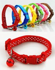 Cat Polka Dot Collar with Bell