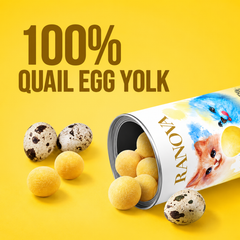 Ranova Freeze Dried Quail Egg Yolks Snack for Cats & Dogs