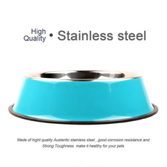 Colored Steel Bowl for Pets