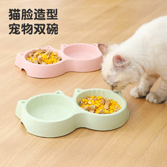 Double Side Cat Face Food Bowl