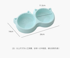 Double Side Cat Face Food Bowl