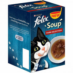 Felix Soup - Farm Selection Wet Cat Food (6 x 48)