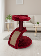 Premium Single Top Scratching Post with Half Curve