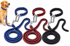 Nylon Braided Harness with Collar for Dogs - 4ft