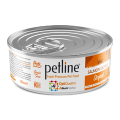 Petline Salmon Entrée Wet Food Tin - 80g