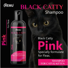 Remu Black Catty Shampoo for Fleas – Pink