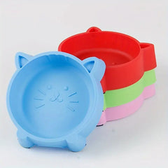 Single Cat Face Food Bowl