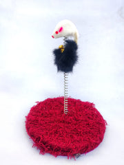 Scratch Post for Cats with Toy Mouse