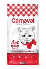 Carnaval Premium Adult Cat Food With Lamb 1.5kg