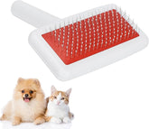 White Grooming Brush for Pets