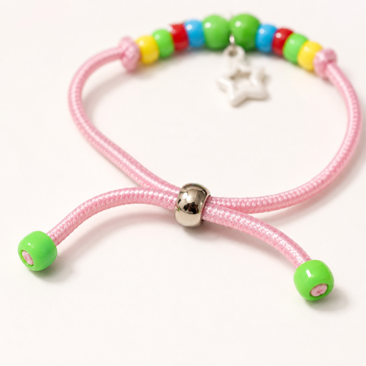 Adjustable Beaded Cat Neckalce with Pendant