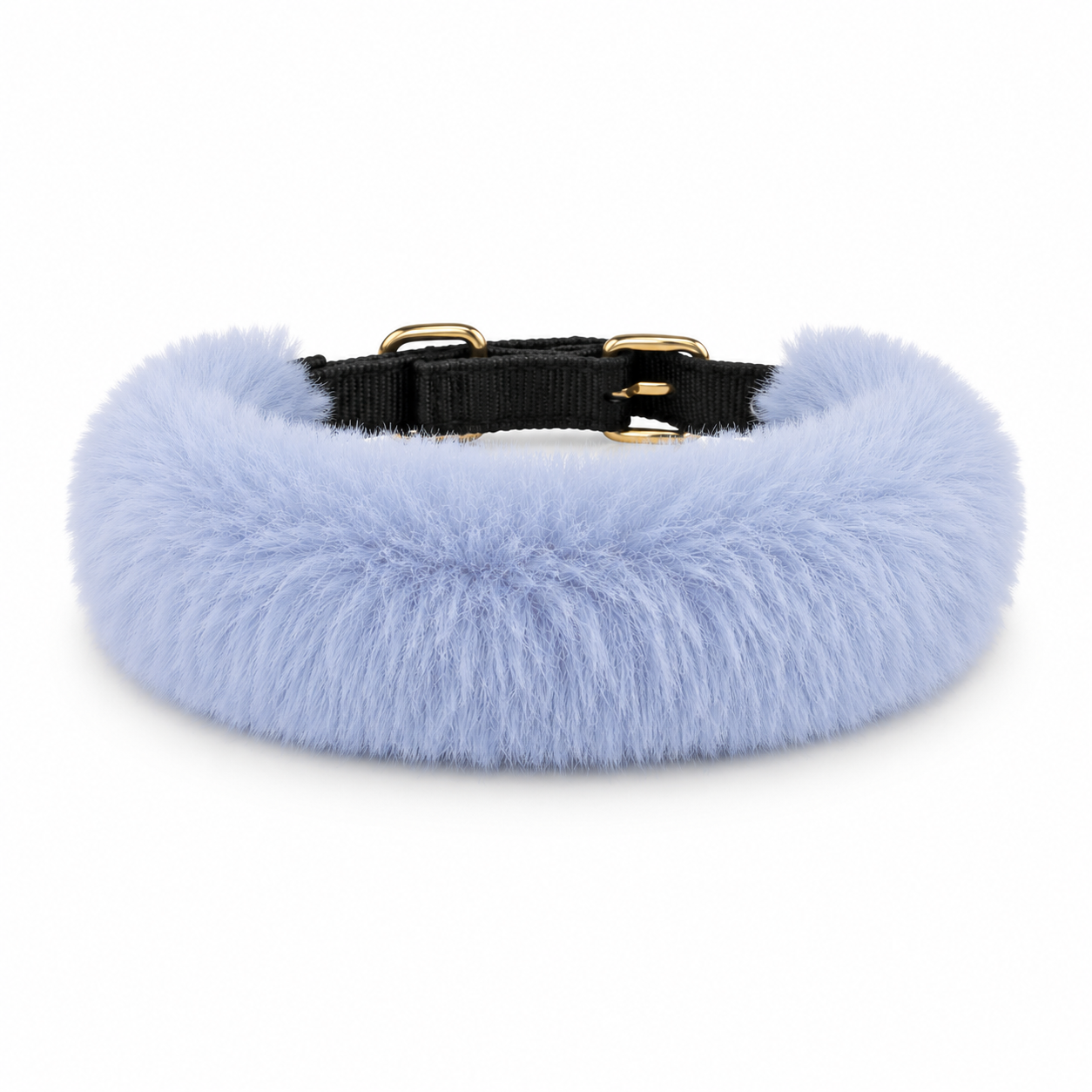 Adjustable Pet Collar with Fur - Mix Colors