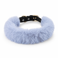 Adjustable Pet Collar with Fur - Mix Colors