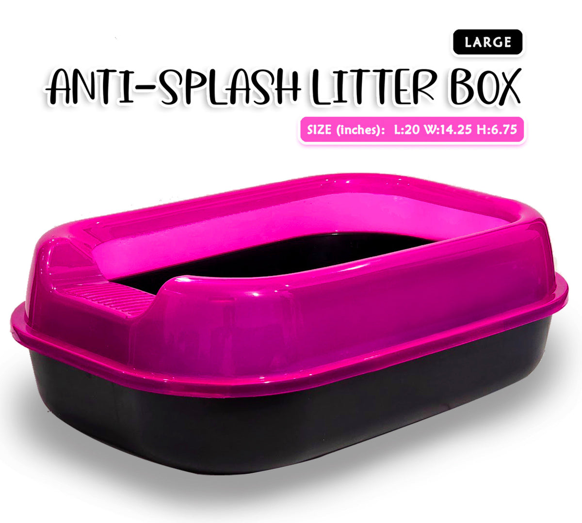 Anti Splash Litter Tray