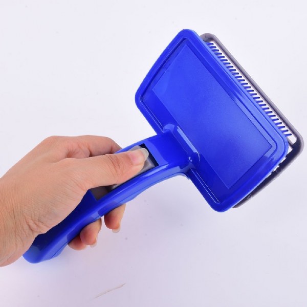 Blue Button Brush for Pets