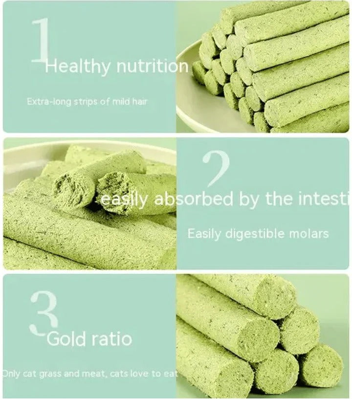 Cat Grass Teething Stick (6 Sticks)