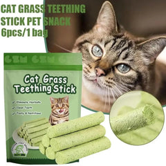 Cat Grass Teething Stick (6 Sticks)