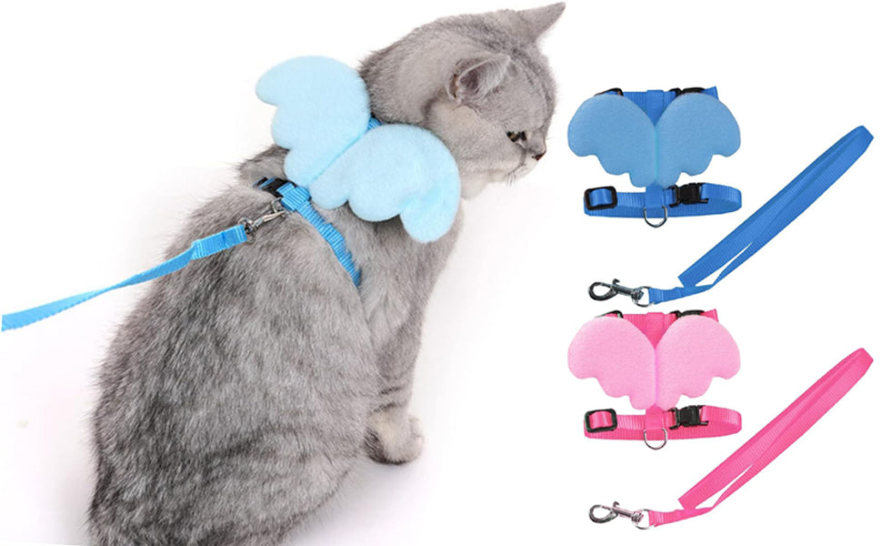 Cat Angel Wings Harness + Leash