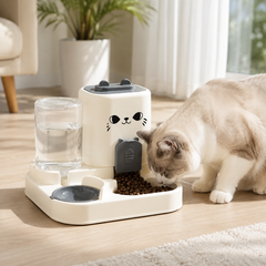 Cat Face Food & Water Dispenser