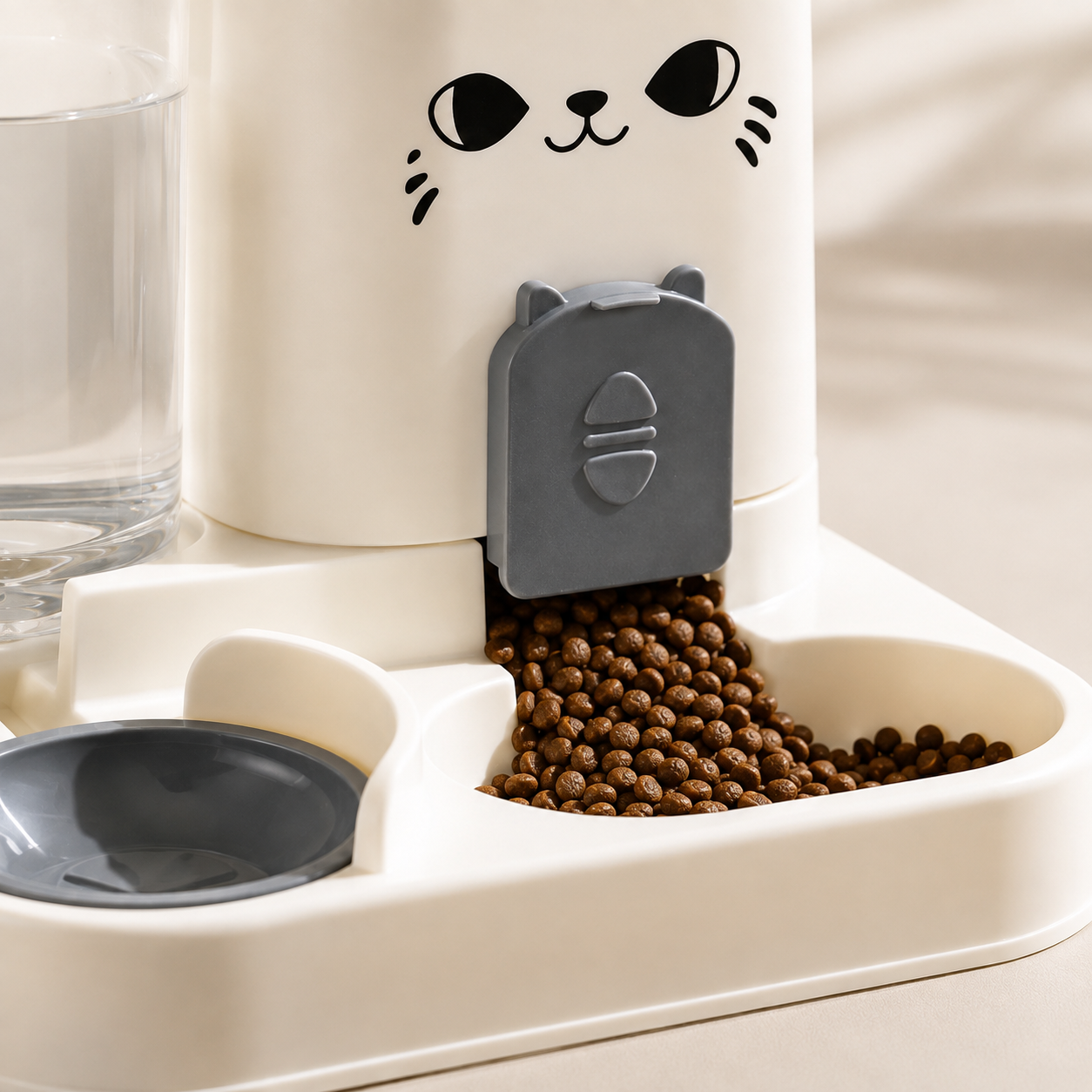 Cat Face Food & Water Dispenser