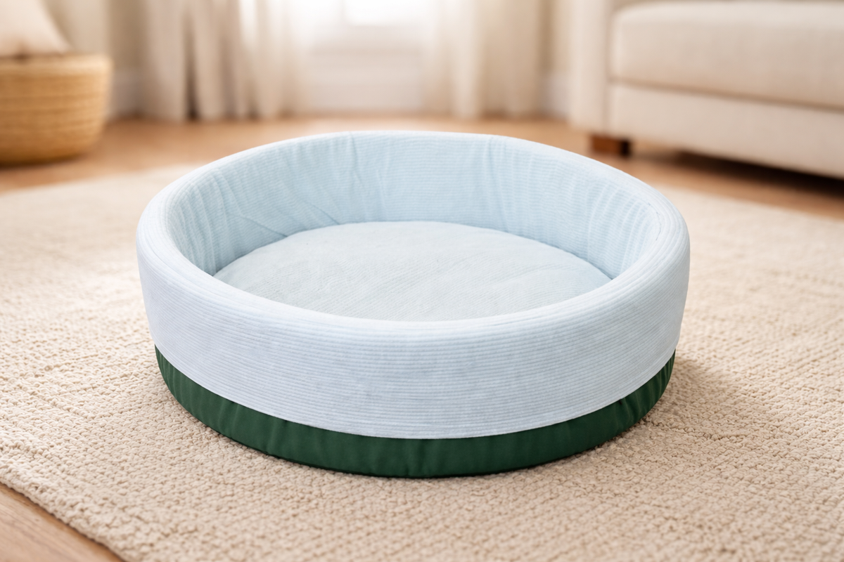 Round Deep Bed with Cushion for Pets