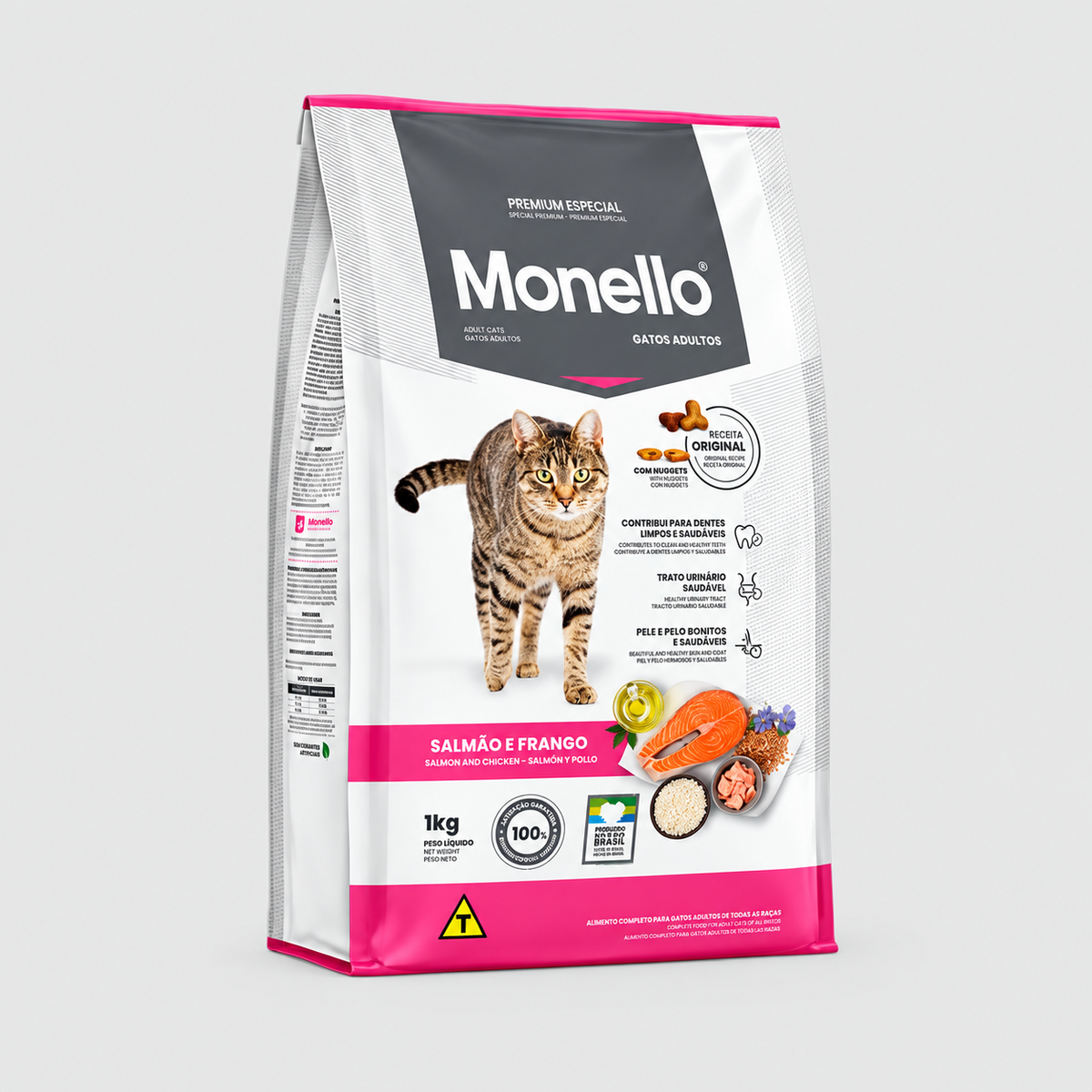 Monello Adult Salmon & Chicken Cat Food 1kg