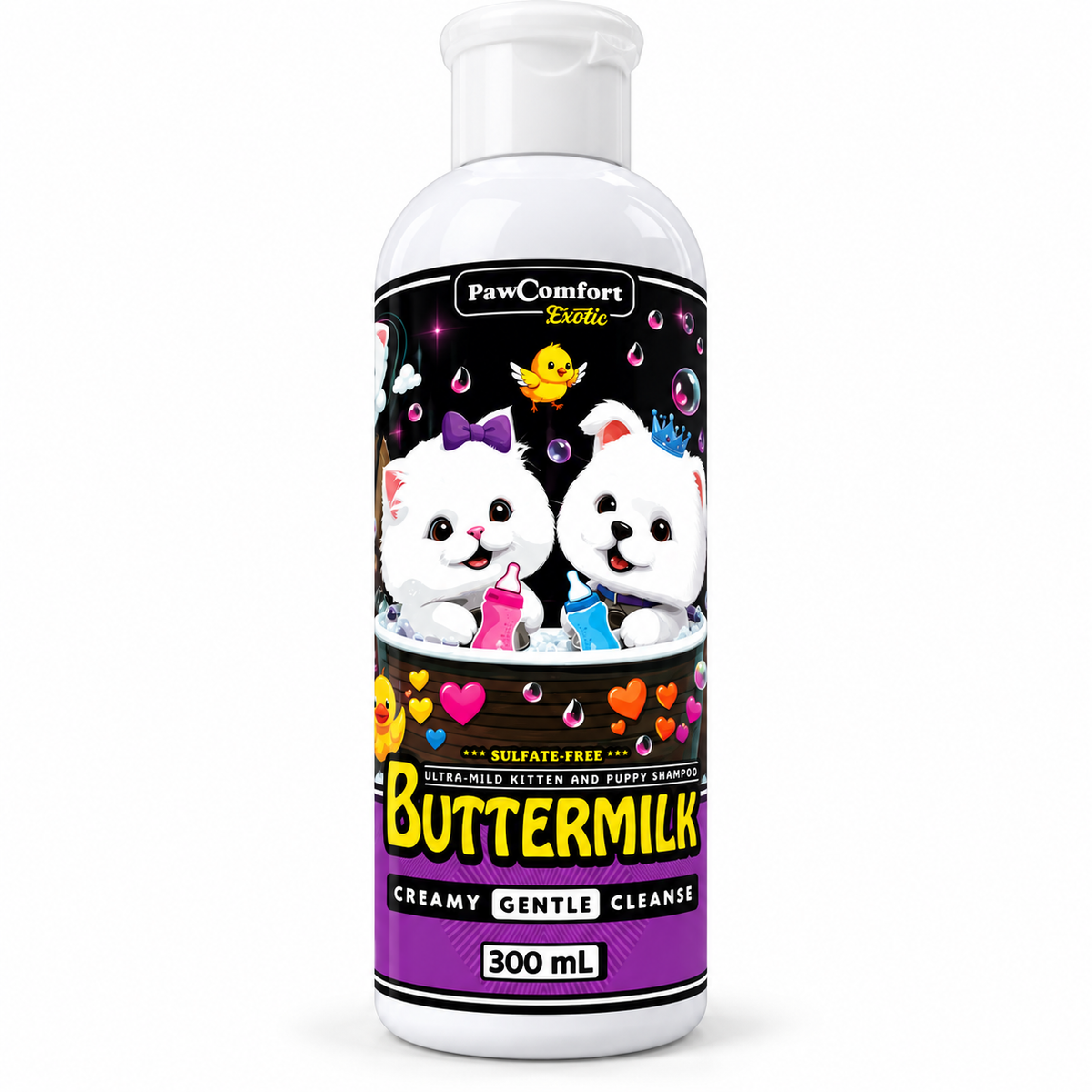 Paw Comfort Buttermilk Sulfate Free Shampoo for Kittens & Puppies 300ml