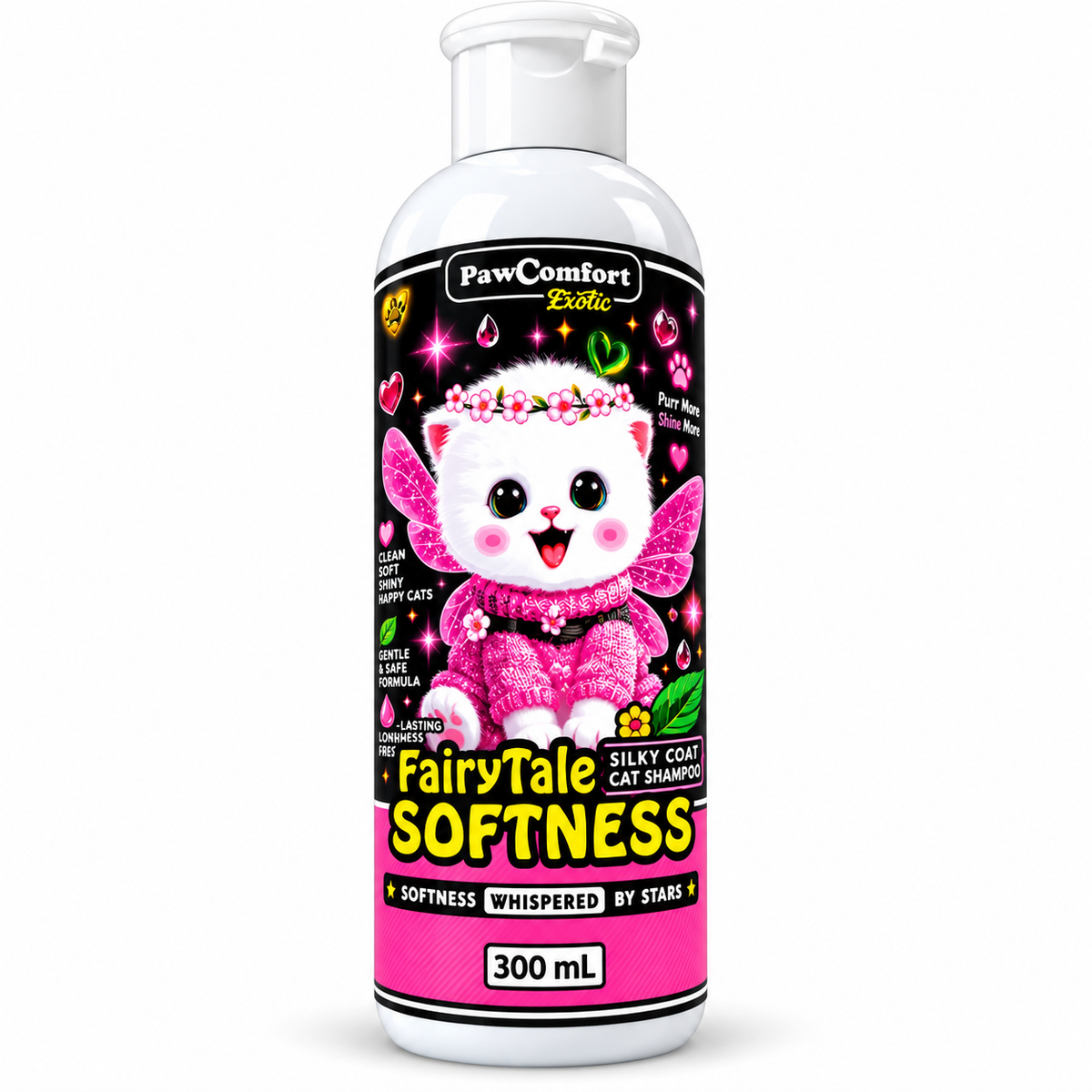 Paw Comfort Fairytale Softness Silky Coat Shampoo for Cats 300ml