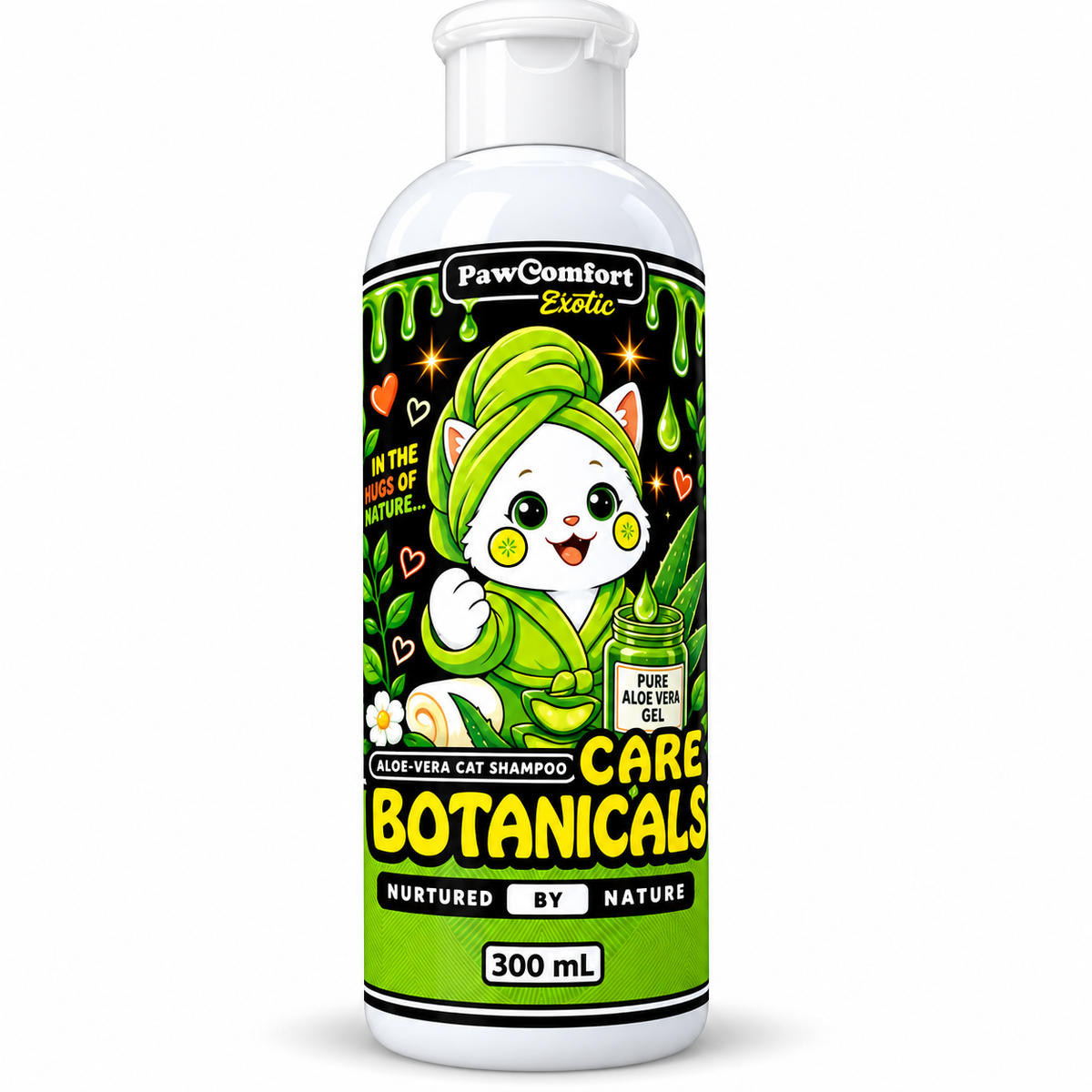 Paw Comfort Botanical Care Aloe Vera Shampoo for Cats 300ml
