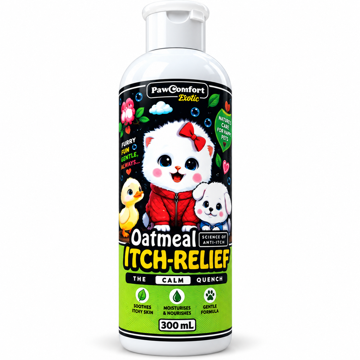 Paw Comfort Oatmeal Itch-Relief Shampoo for Cats 300ml
