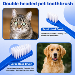 Double Headed Toothbrush for Pets