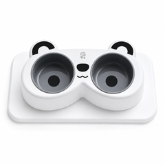Double Sided Panda Food Bowl for Pets