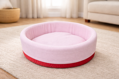 Round Deep Bed with Cushion for Pets