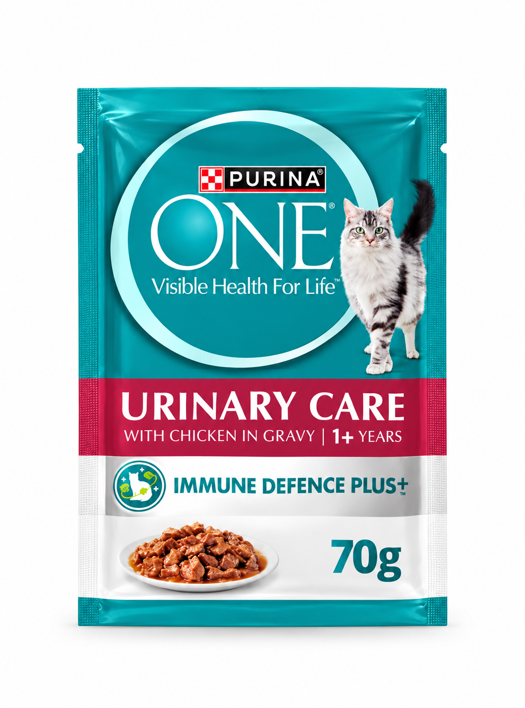 Purina One 1+ Chicken with Gravy Jelly Pouch 70g