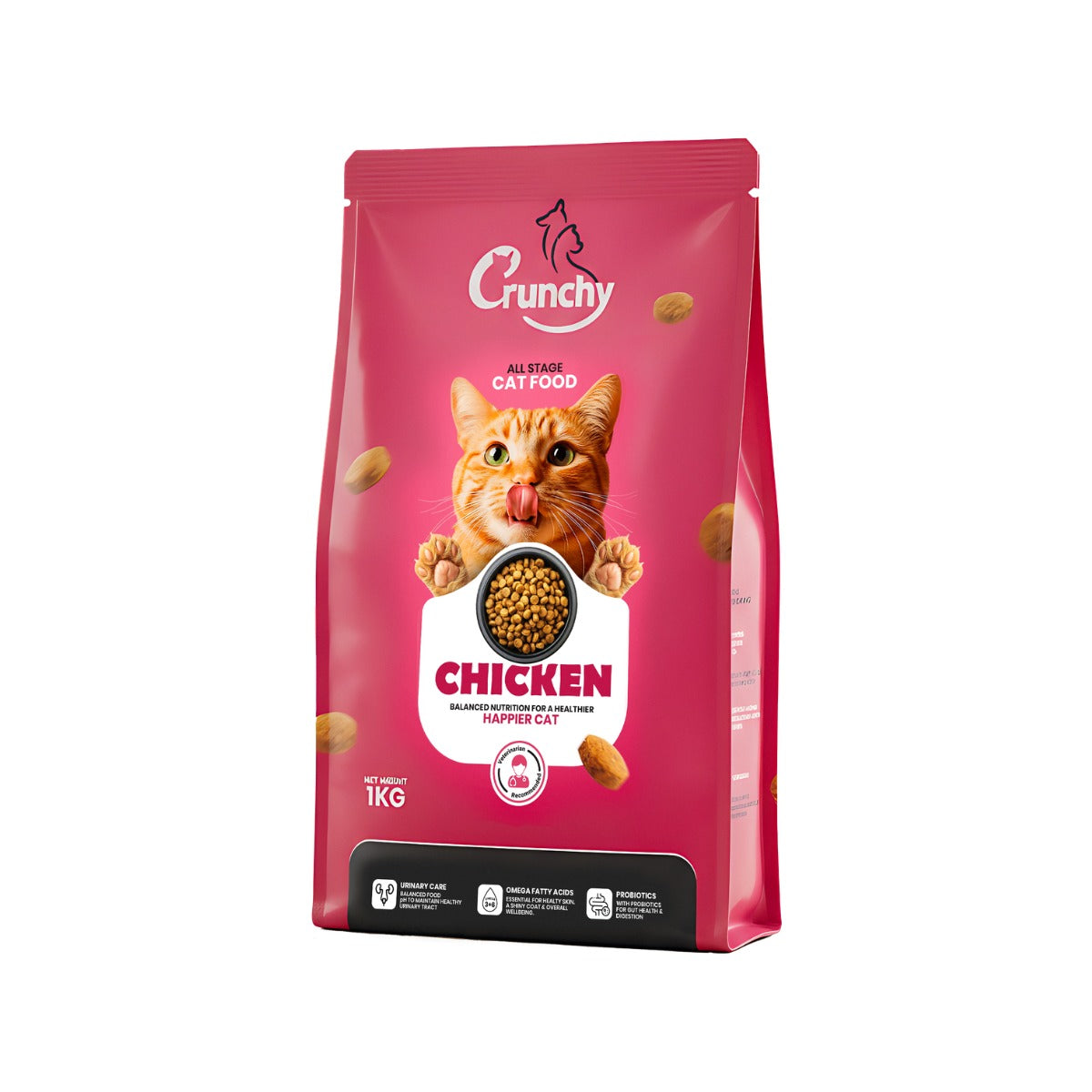 Crunchy Chicken All Stage Cat Food 1kg