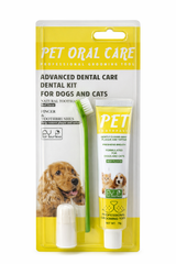 Dental Kit for Cats & Dogs (with Beef Flavored Toothpaste)