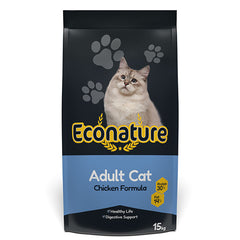 Econature Adult Cat Food Chicken - 15kg