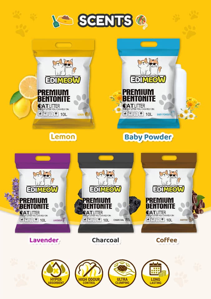 Edimeow Bentonite Cat Litter 10L