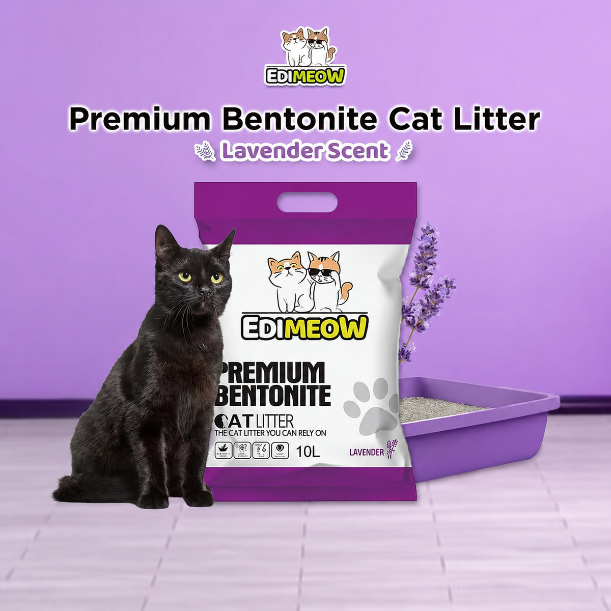 Edimeow Bentonite Cat Litter 10L