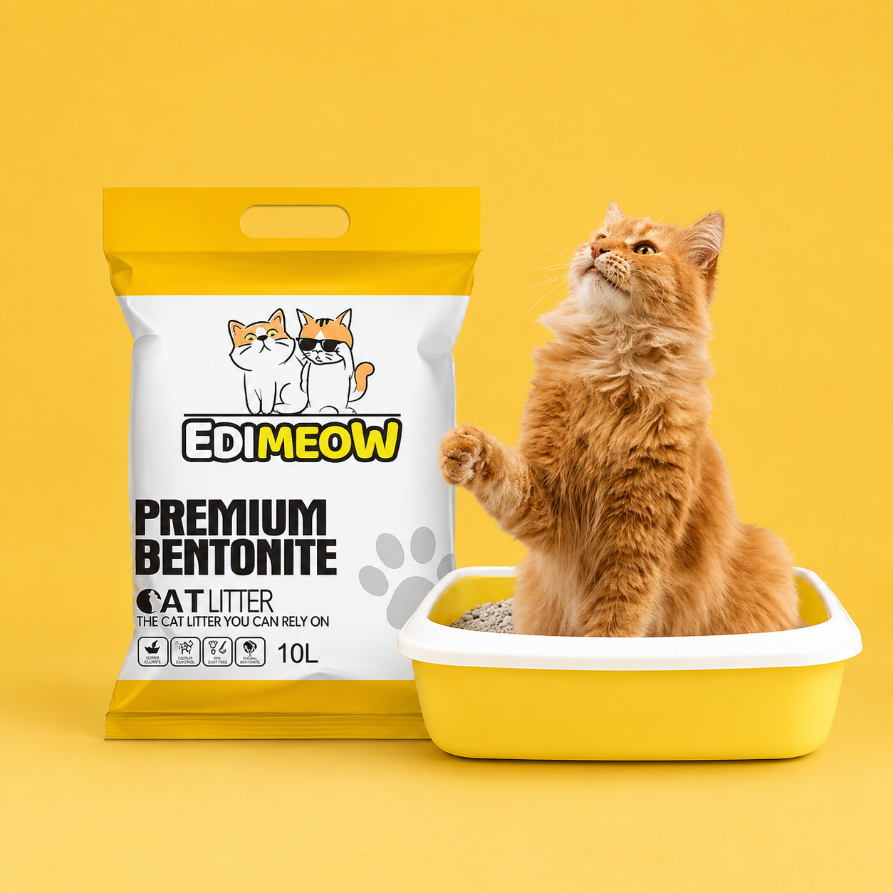 Edimeow Bentonite Cat Litter 10L