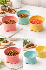Elevated Plastic Food Bowl for Pets