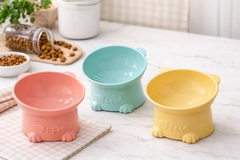 Elevated Plastic Food Bowl for Pets