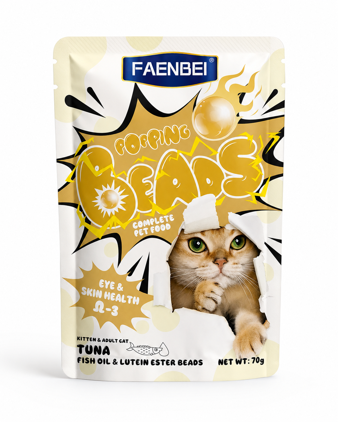 Faenbei Popping Beads Pet Food Tuna & Fish Oil 70g