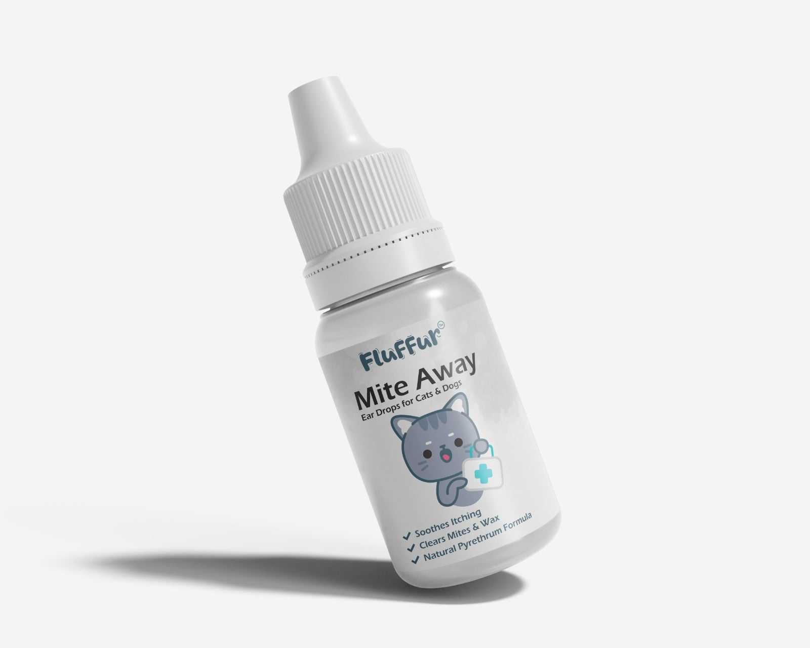 Fluffur Mite Away - Ear Drops for Pets 15ml