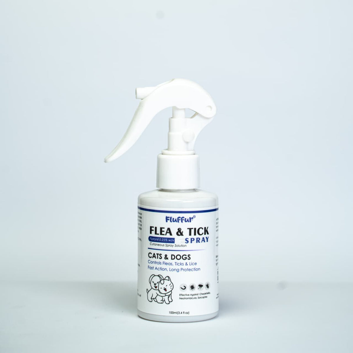 Fluffur Flea & Tick Spray for Cats & Dogs 100ml