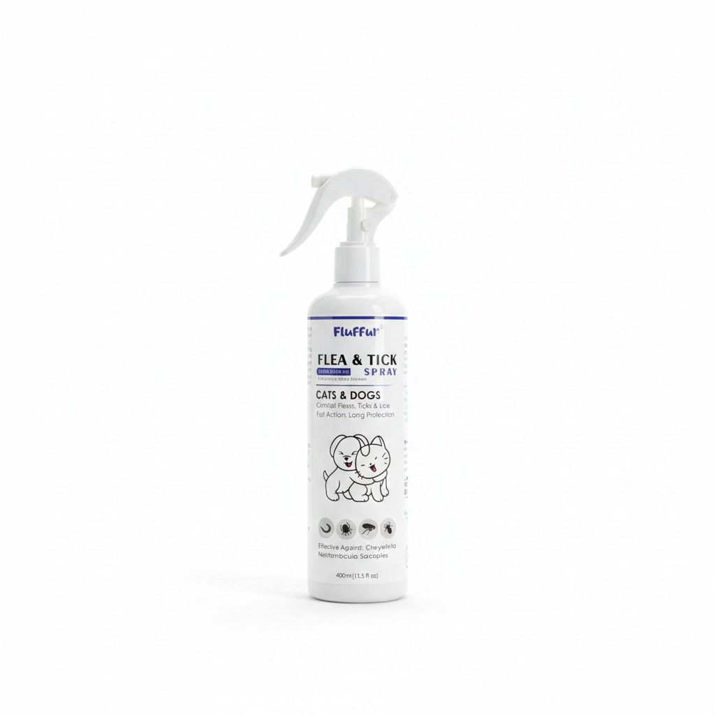 Fluffur Flea & Tick Spray for Cats & Dogs