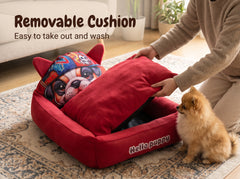 Hello Puppy Cozy Bed for Pets - 22x16 inches