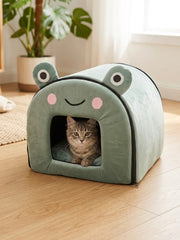 Cozy Frog House for Pets - 18x16x14 inches